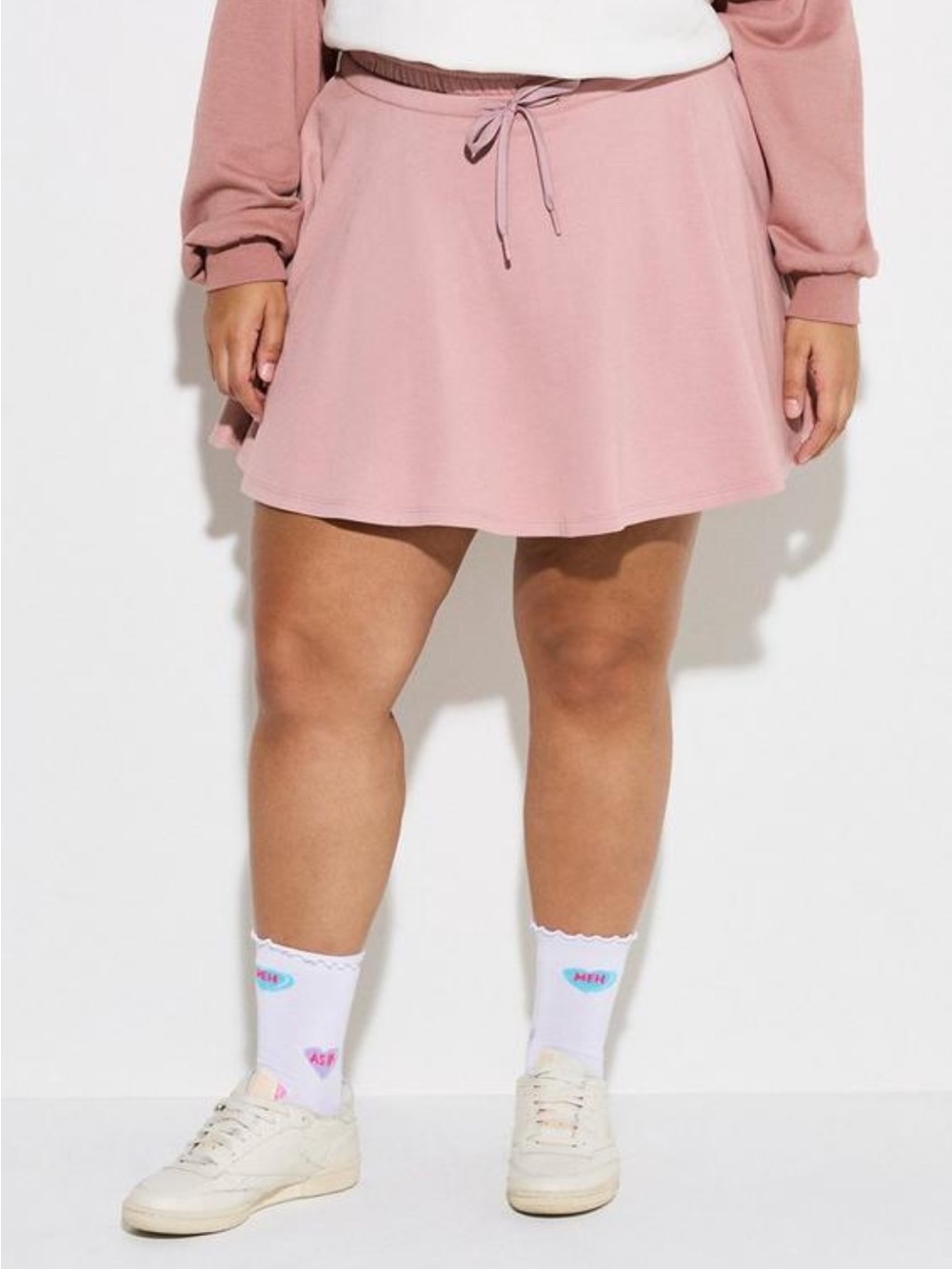 Torrid LoveSick Fleece Circle Skort